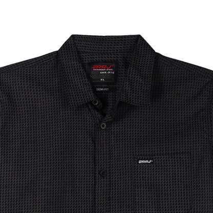 RRJ Men's Basic Woven Semibody Fitting 168738 (Black)