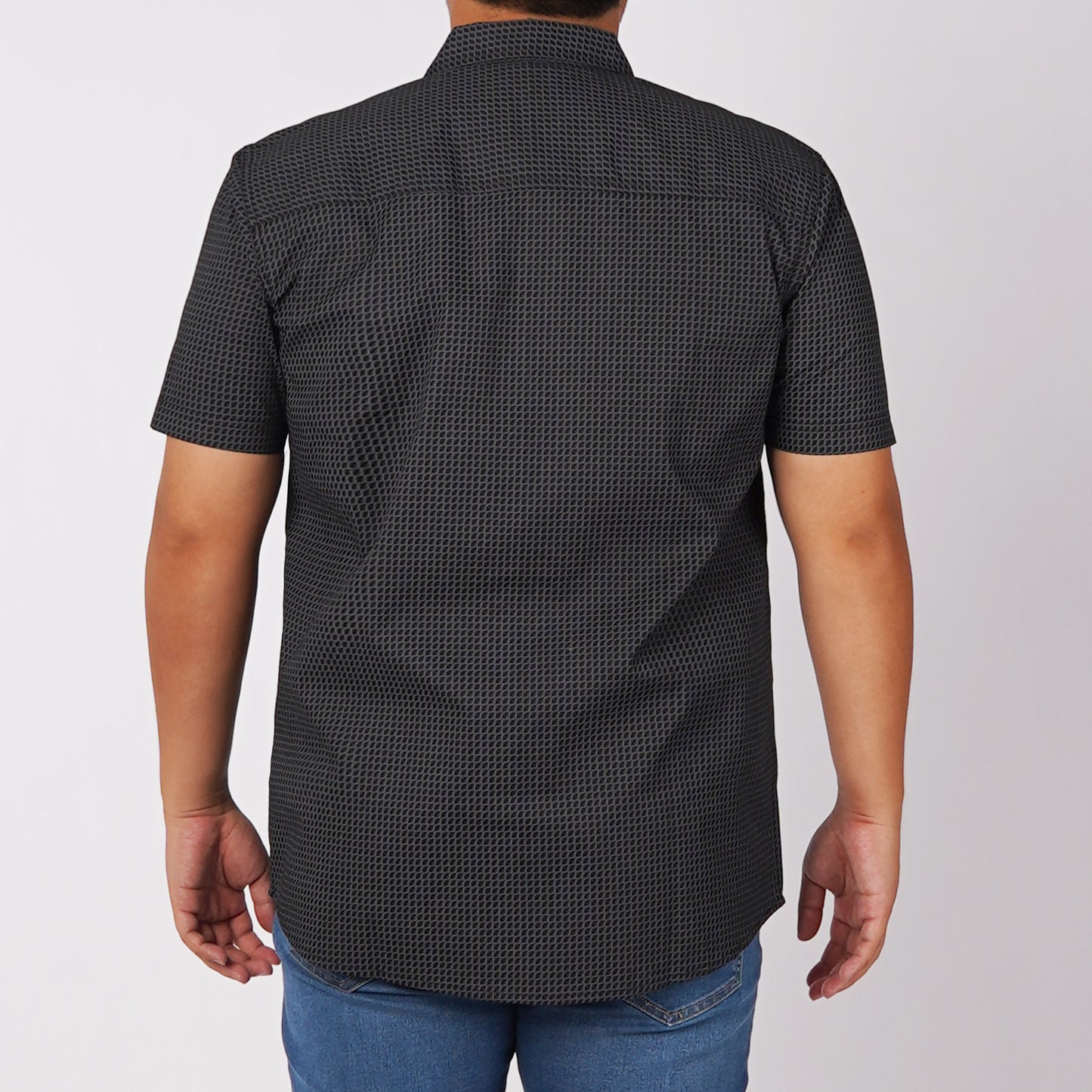 RRJ Men's Basic Woven Semibody Fitting 168738 (Black)