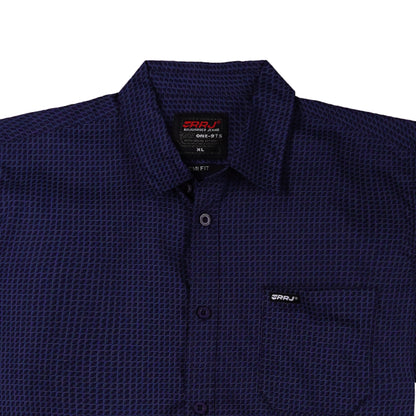 RRJ Men's Basic Woven Semibody Fitting 168738 (Navy)