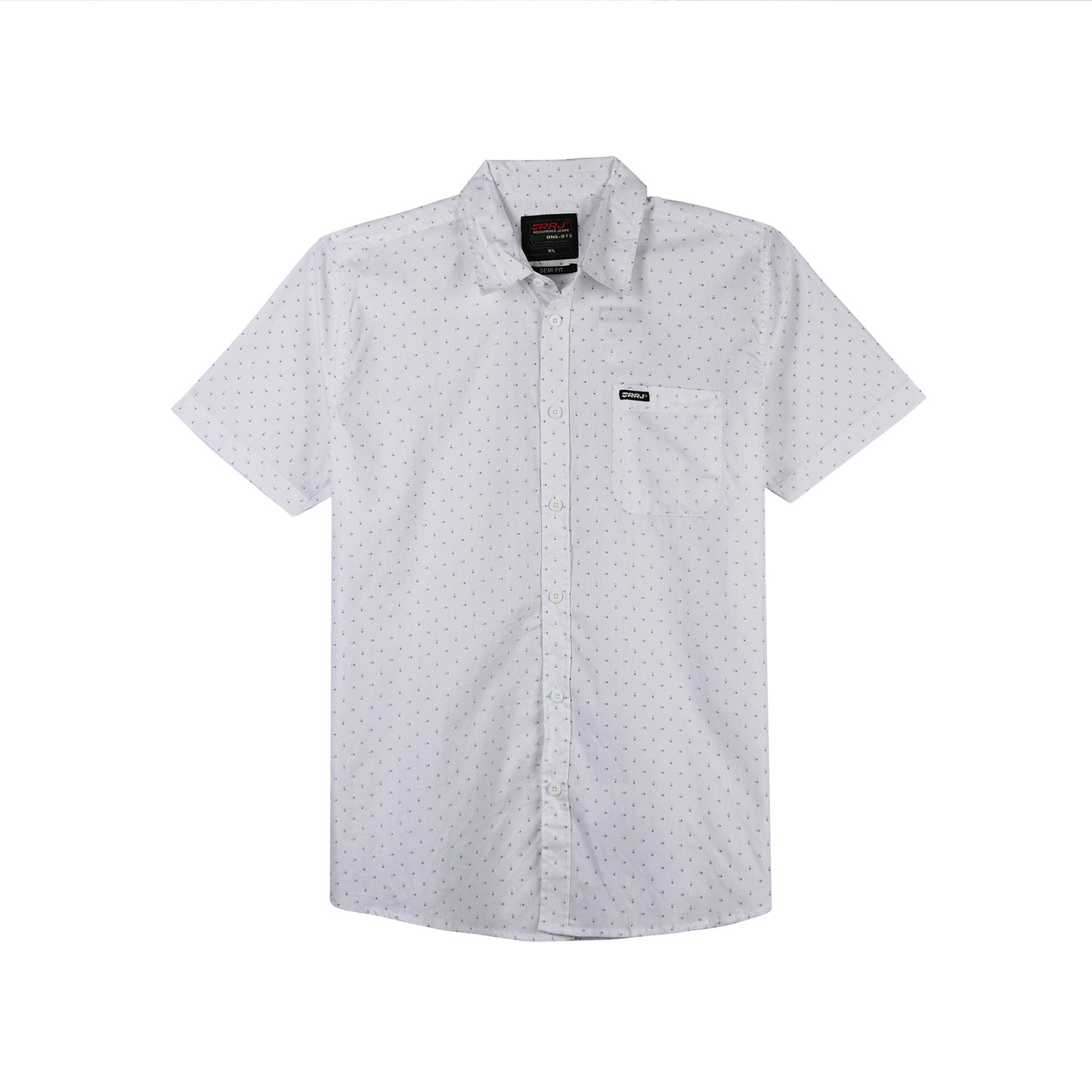 RRJ Men's Basic Woven Semibody Fitting 168749 (White)