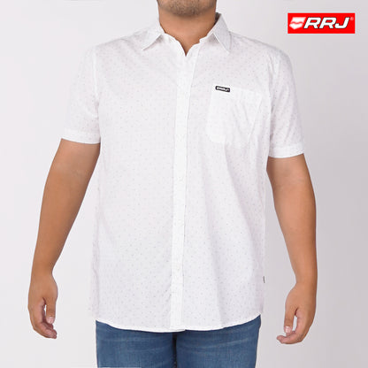 RRJ Men's Basic Woven Semibody Fitting 168749 (White)