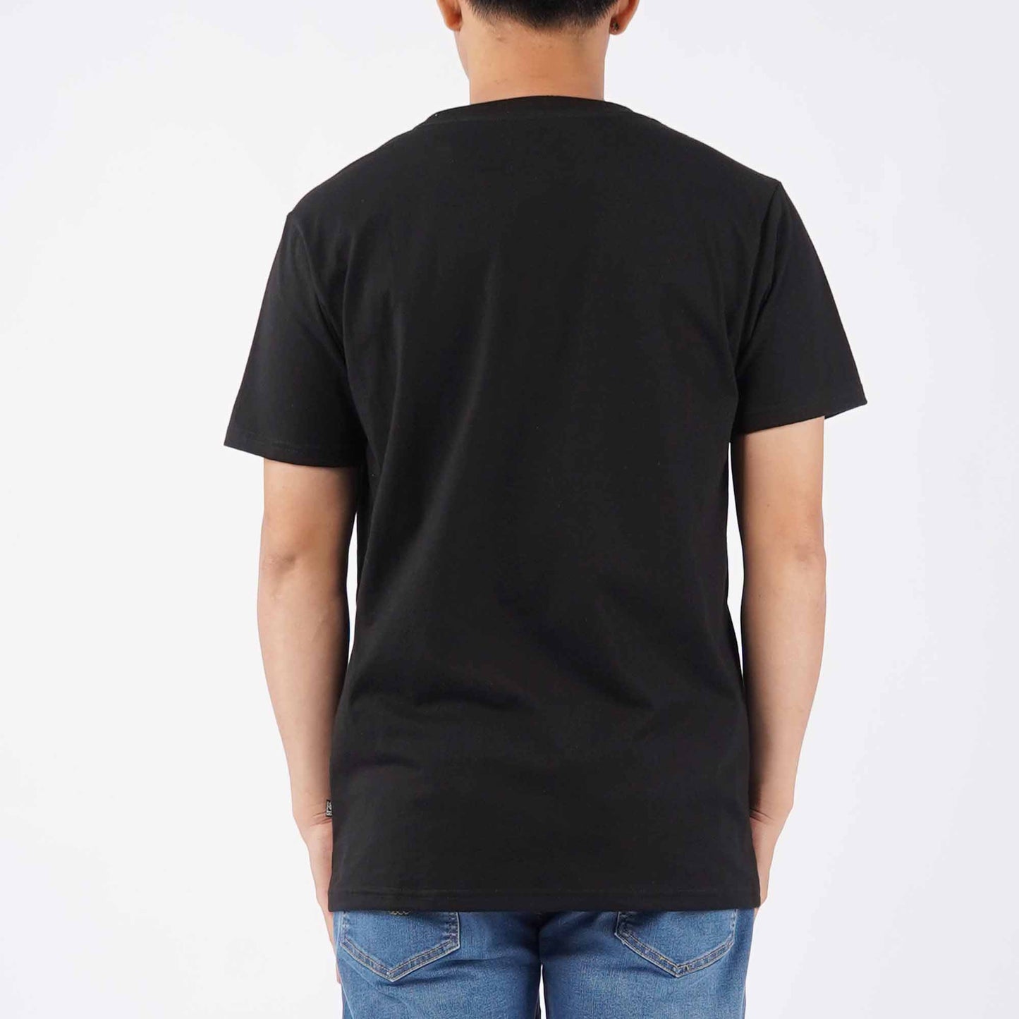 Stylistic Mr. Lee Men's Basic Tees Semi Body Fit 184251-U (Black)