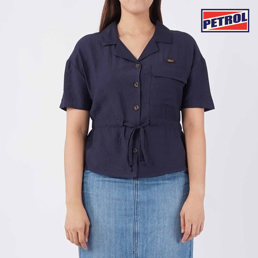 Petrol Ladies Basic Woven Shirt Regular Fitting 159262 (Peacoat)