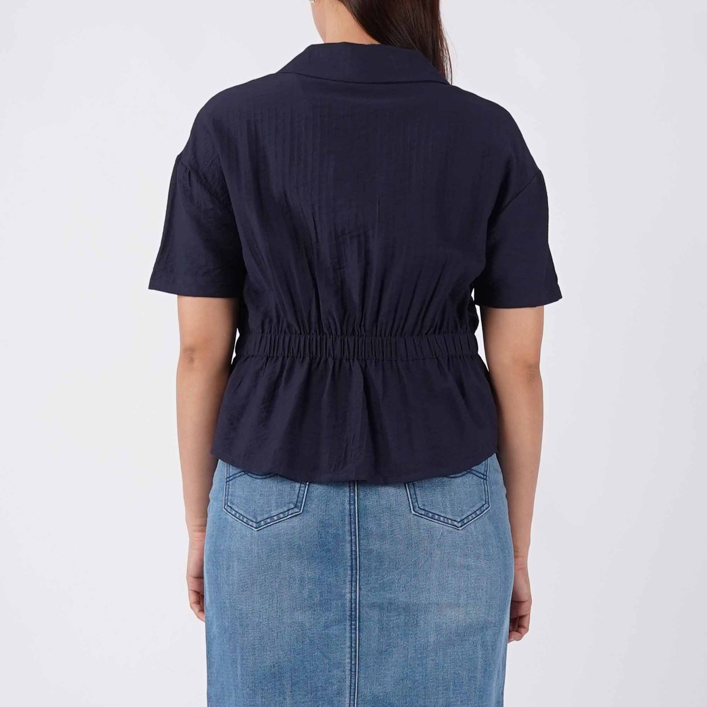 Petrol Ladies Basic Woven Shirt Regular Fitting 159262 (Peacoat)