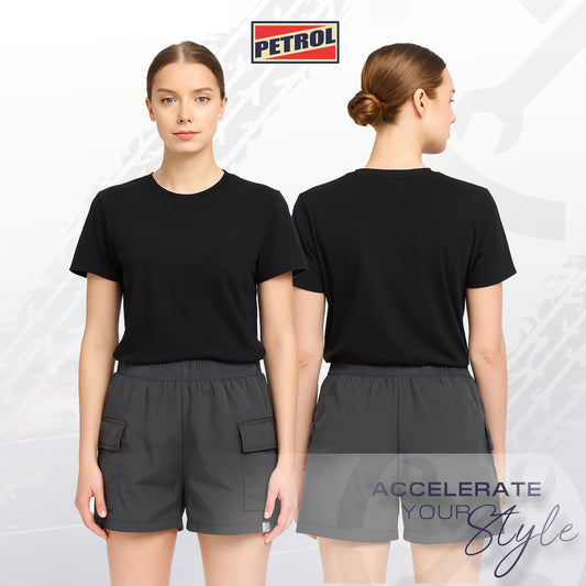 Petrol Ladies Basic Non-Denim Cargo Short 184842 (Dark Gray)