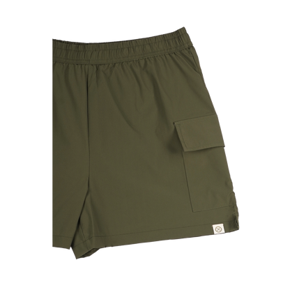 Petrol Ladies Basic Non-Denim Cargo Short 184842 (Fatigue)