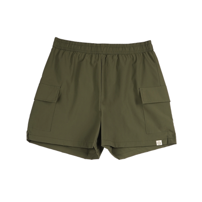 Petrol Ladies Basic Non-Denim Cargo Short 184842 (Fatigue)