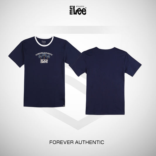 Stylistic Mr. Lee Men's Basic Tees Semi Body Fit 184276-U (Navy)