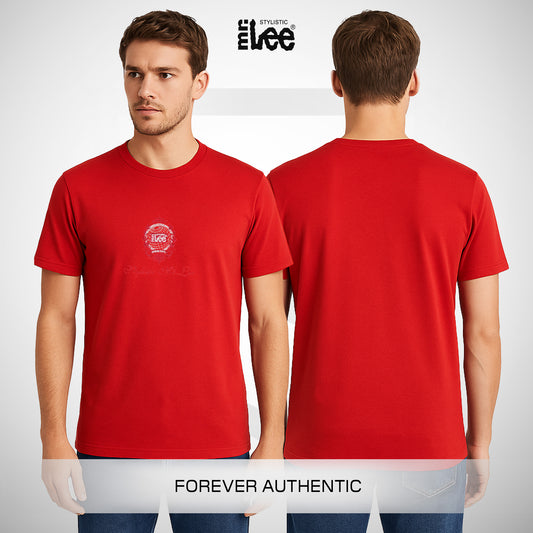 Stylistic Mr. Lee Men's Basic Tees Semi Body Fit 170203 (Red)
