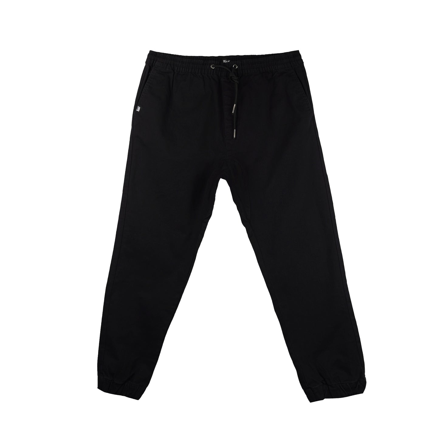 Stylistic Mr. Lee Men's Basic Non-Denim Jogger Pants Mid Waist 176596 (Black)
