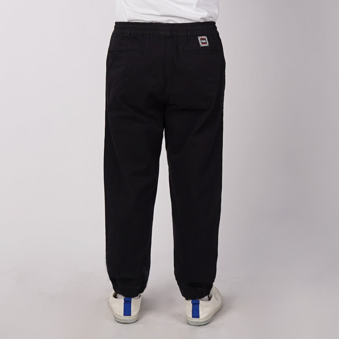 Stylistic Mr. Lee Men's Basic Non-Denim Jogger Pants Mid Waist 176596 (Black)