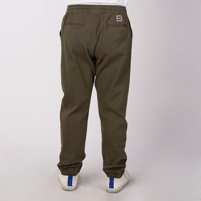 Stylistic Mr. Lee Men's Basic Non-Denim Jogger Pants Mid Waist 176596 (Olive)