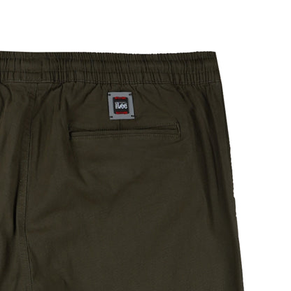 Stylistic Mr. Lee Men's Basic Non-Denim Jogger Pants Mid Waist 176596 (Olive)
