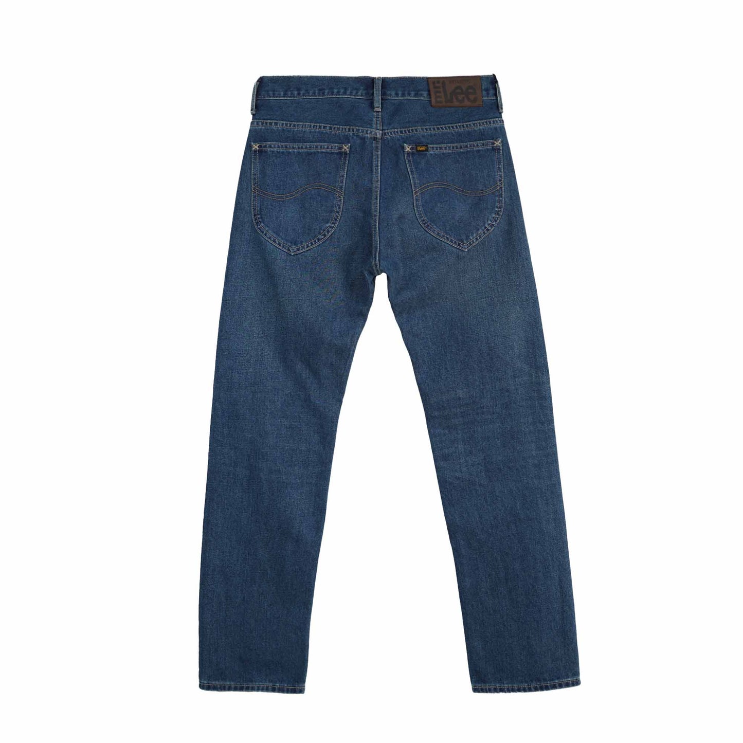 Stylistic Mr. Lee Men's Basic Denim Slim Straight Mid Waist 181912 (Medium Shade)