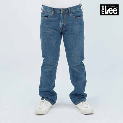 Stylistic Mr. Lee Men's Basic Denim Slim Straight Mid Waist 181912 (Medium Shade)