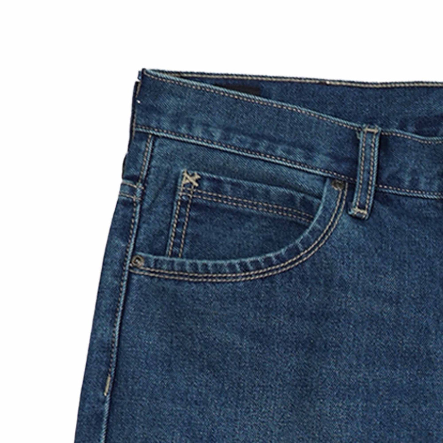 Stylistic Mr. Lee Men's Basic Denim Slim Straight Mid Waist 181912 (Medium Shade)