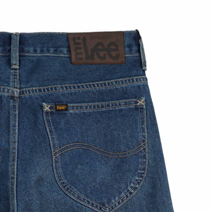 Stylistic Mr. Lee Men's Basic Denim Slim Straight Mid Waist 181912 (Medium Shade)