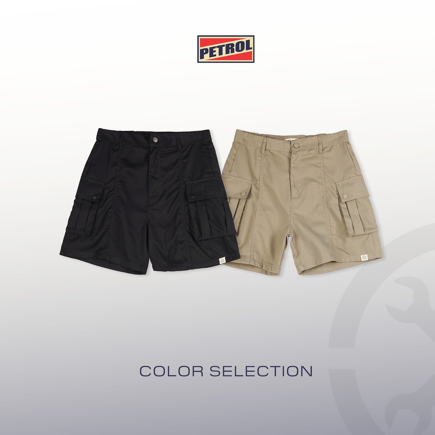 Petrol Ladies Basic Non-Denim Cargo Short 184833 (Khaki)