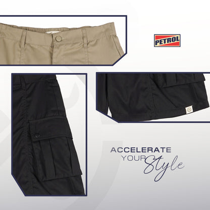 Petrol Ladies Basic Non-Denim Cargo Short 184833 (Khaki)