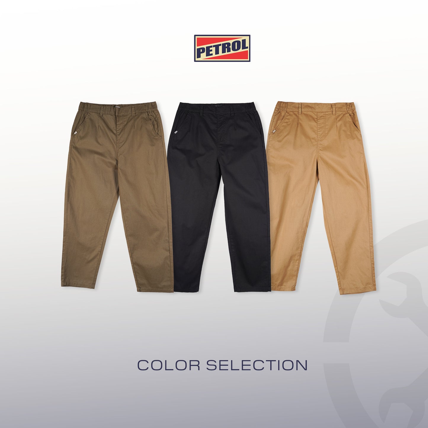 Petrol Ladies Basic Non-Denim Trouser Pants Mid-Rise 172089-U (Army Green)