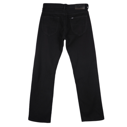 Stylistic Mr. Lee Men's Basic Denim Regular Straight Mid Waist 183204 (Black)