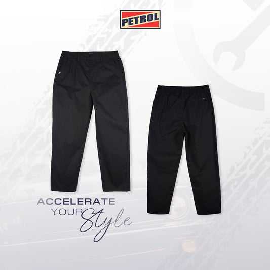 Petrol Ladies Basic Non-Denim Trouser Pants Mid-Rise 172089-U (Black)