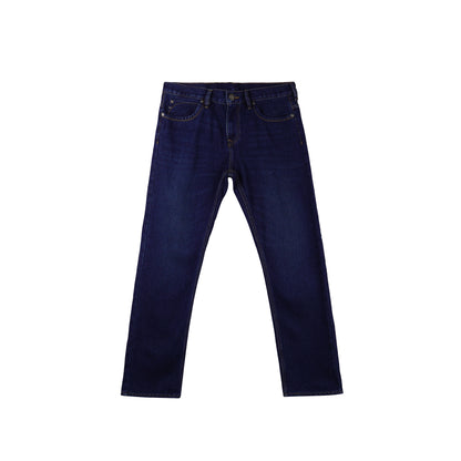 Stylistic Mr. Lee Men's Basic Denim Pants Classic Fitting Mid Waist 182580 (Dark Shade)