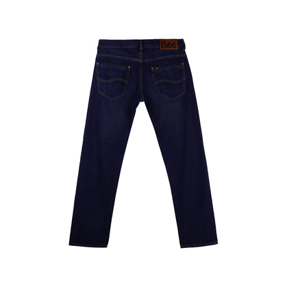 Stylistic Mr. Lee Men's Basic Denim Pants Classic Fitting Mid Waist 182580 (Dark Shade)