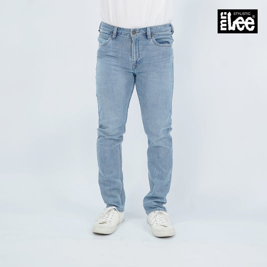 Stylistic Mr. Lee Men's Basic Denim Pants Super Skinny Mid Waist 180061 (Light Shade)