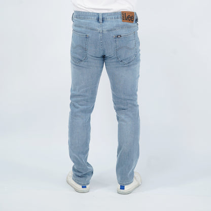 Stylistic Mr. Lee Men's Basic Denim Pants Super Skinny Mid Waist 180061 (Light Shade)