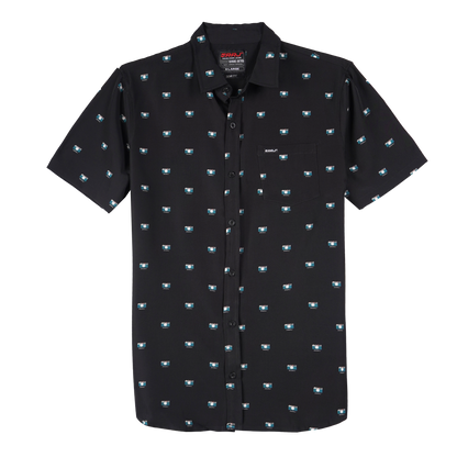RRJ Men's Basic Woven Semibody Fitting 158700 (Black)