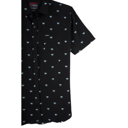 RRJ Men's Basic Woven Semibody Fitting 158700 (Black)