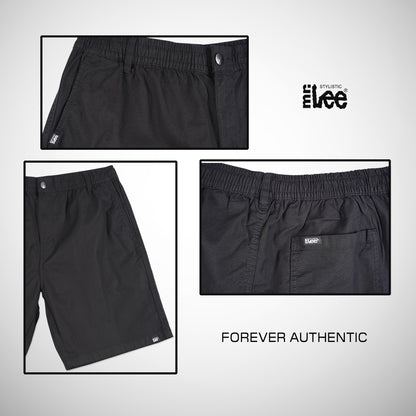 Stylistic Mr. Lee Men's Basic Non-Denim Hybrid Short Mid Waist 180192-U (Black)