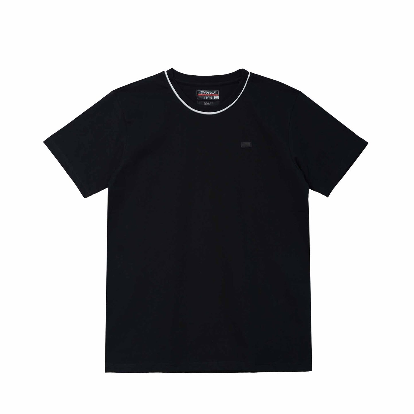 RRJ Men's Basic Tees Semibody Fitting 176146-U (Black)