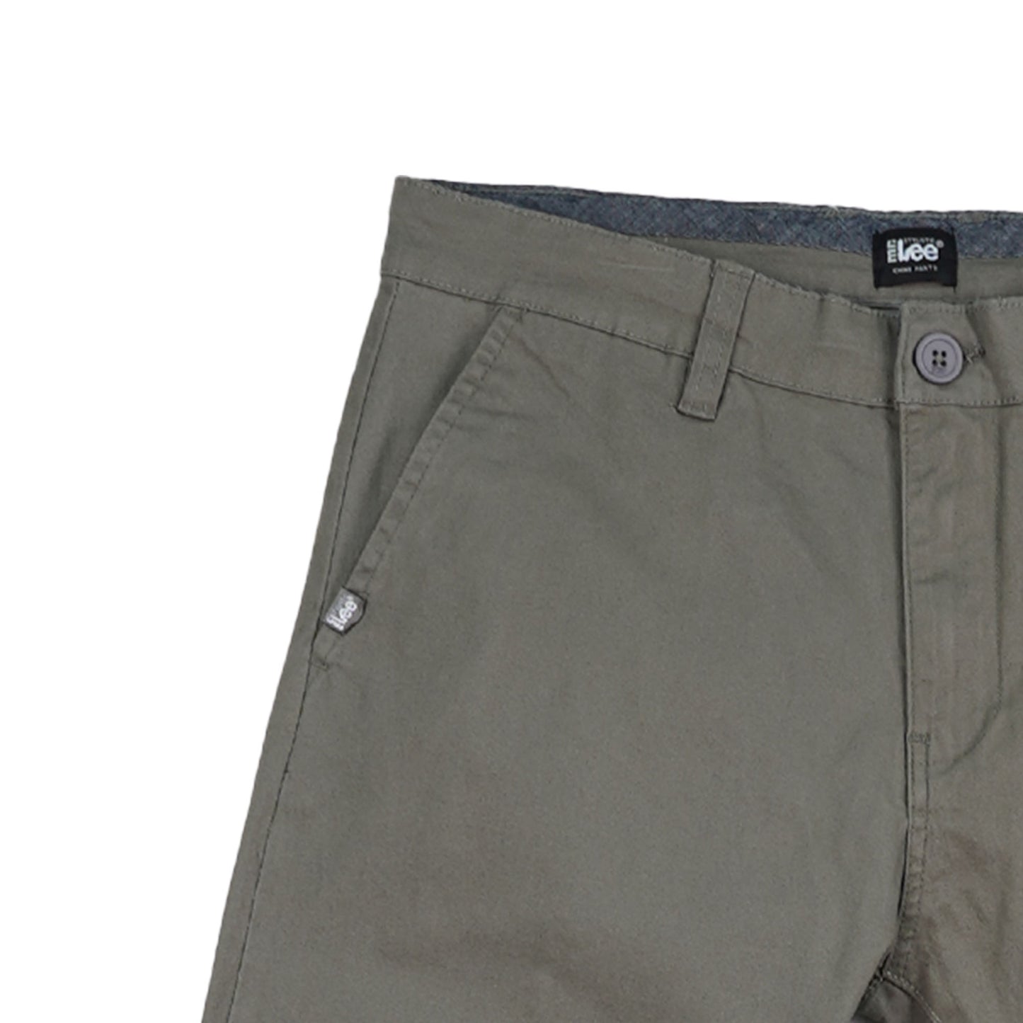 Stylistic Mr. Lee Men's Basic Non-Denim Chino Pants Mid Waist 181238 (Gun Metal)