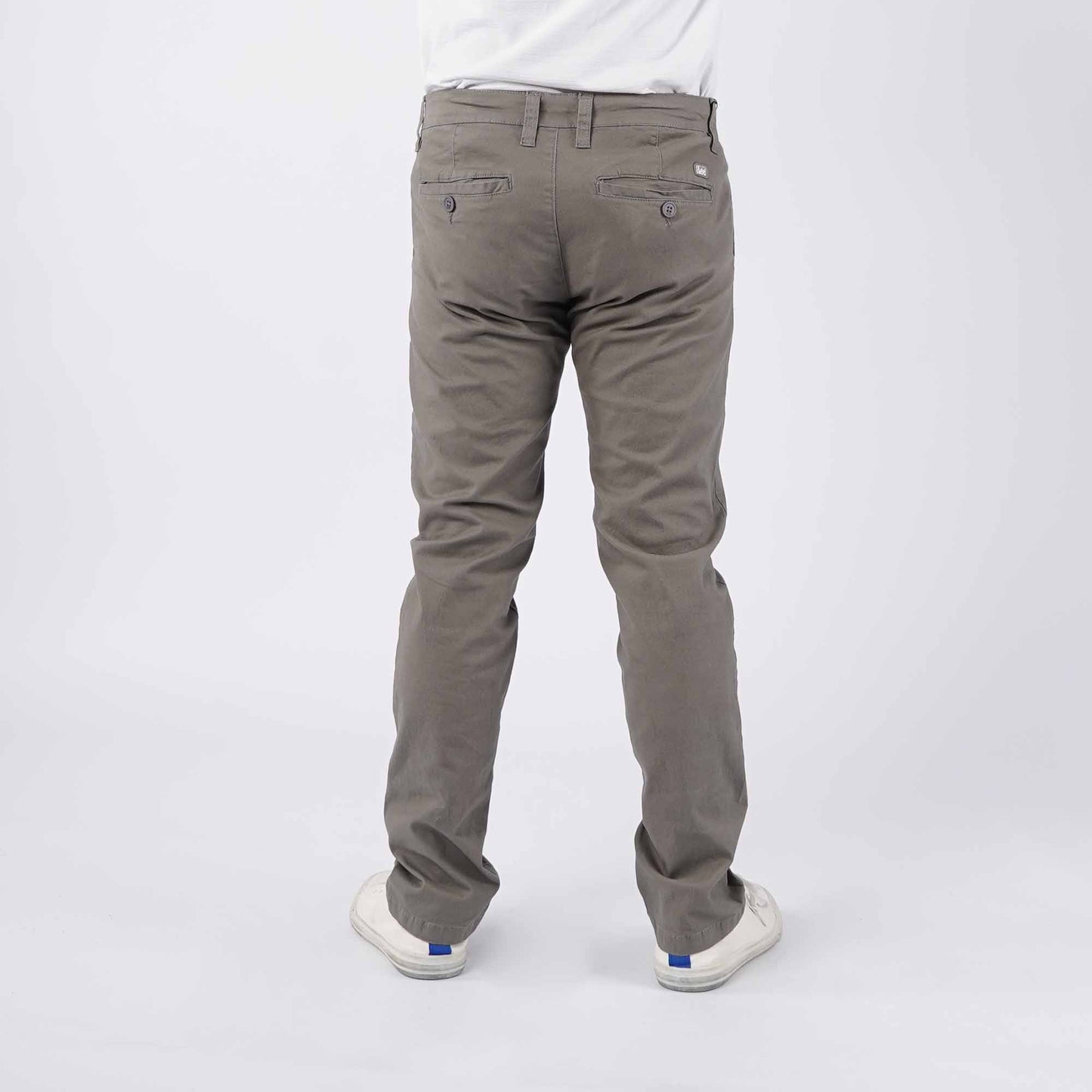 Stylistic Mr. Lee Men's Basic Non-Denim Chino Pants Mid Waist 181238 (Gun Metal)