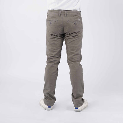 Stylistic Mr. Lee Men's Basic Non-Denim Chino Pants Mid Waist 181238 (Gun Metal)