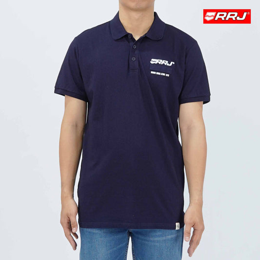 RRJ Men's Basic Collared Shirt Semibody Fitting 173021 (Dark Shade)