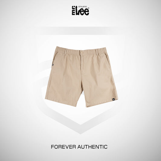 Stylistic Mr. Lee Men's Basic Non-Denim Hybrid Short Mid Waist 180192-U (Beige)