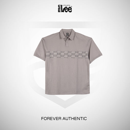 Stylistic Mr. Lee Men's Basic Collared Shirt Oversized Fitting 169497 (Taupe)