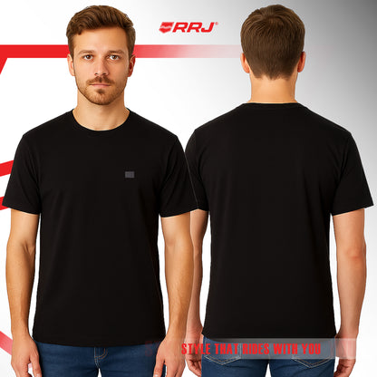 RRJ Men's Basic Tees Semibody Fitting 158333 (Black)
