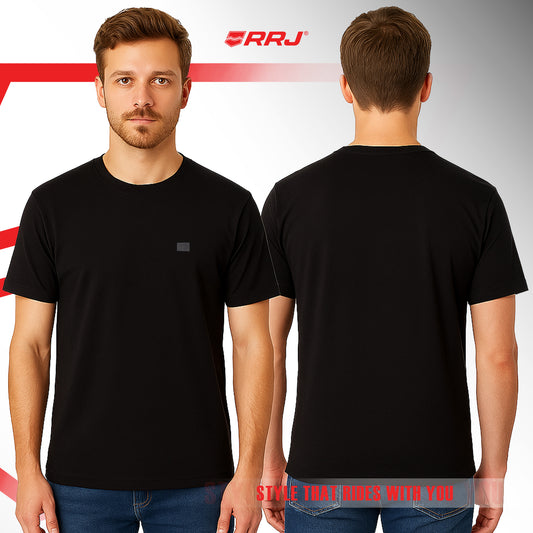 RRJ Men's Basic Tees Semibody Fitting 158333 (Black)