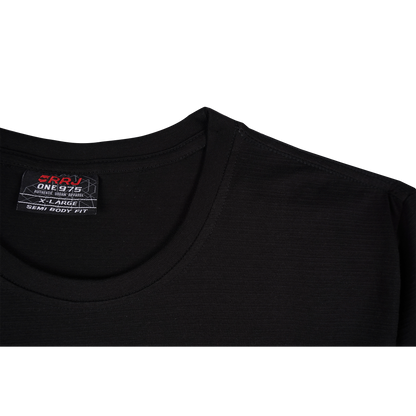 RRJ Men's Basic Tees Semibody Fitting 158333 (Black)