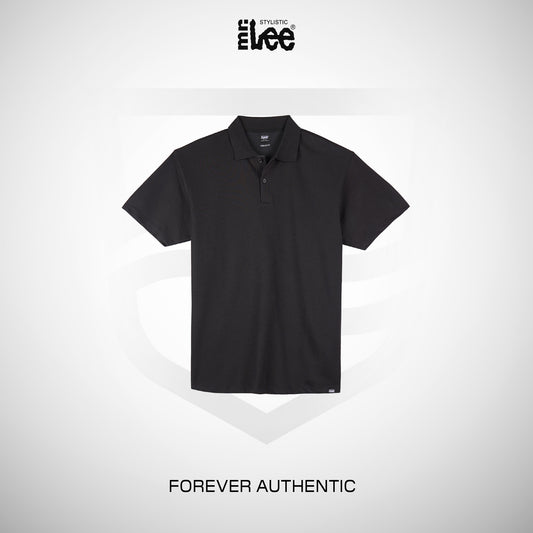 Stylistic Mr. Lee Men's Basic Collared Shirt Comfort Fit 183256 (Black)