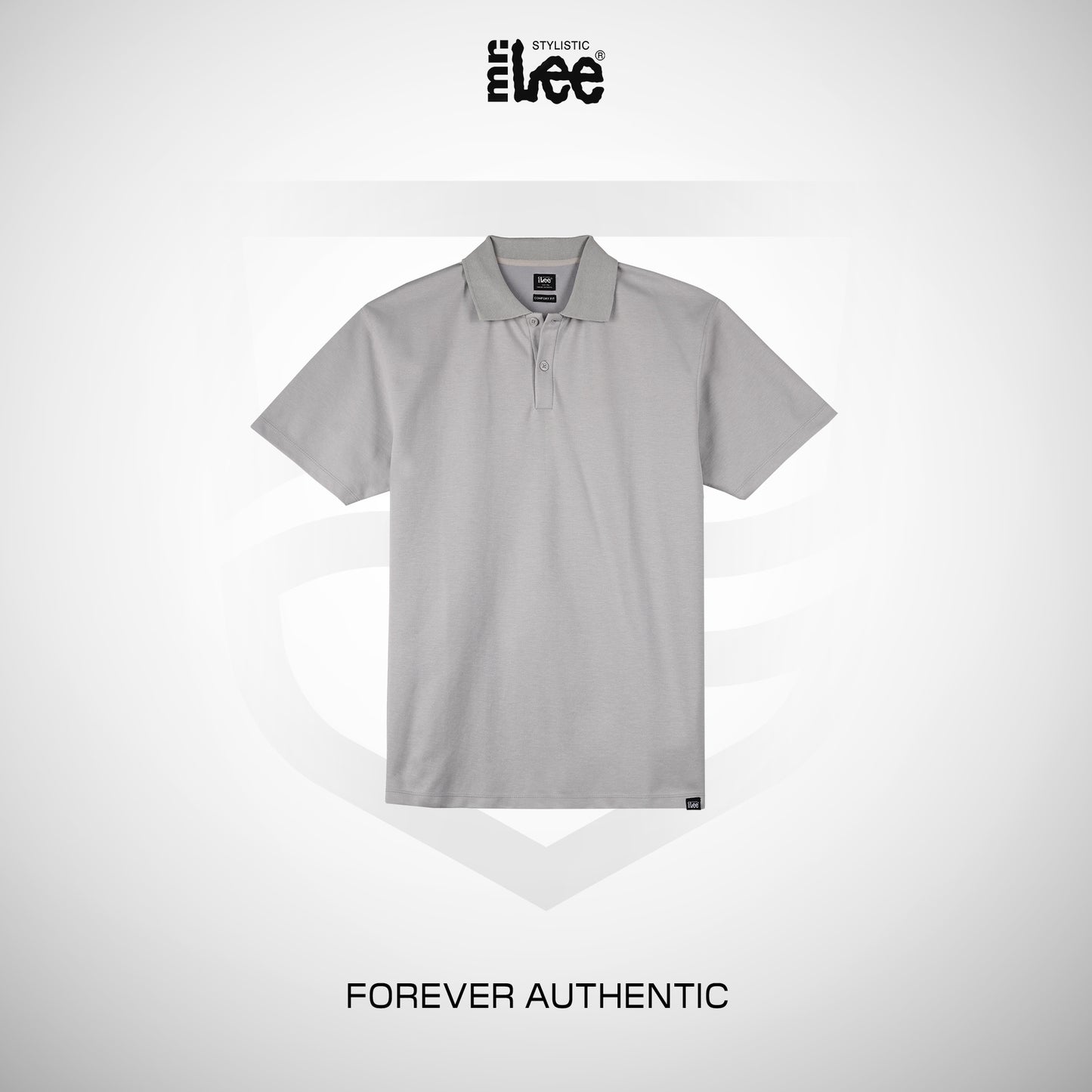 Stylistic Mr. Lee Men's Basic Collared Shirt Comfort Fit 183256 (Light Gray)