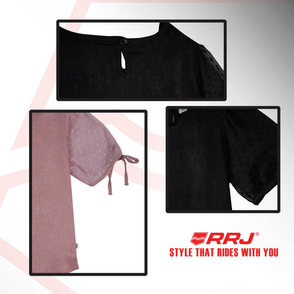 RRJ Ladies Basic Woven Shirt Regular Fitting 173630-U (Black)