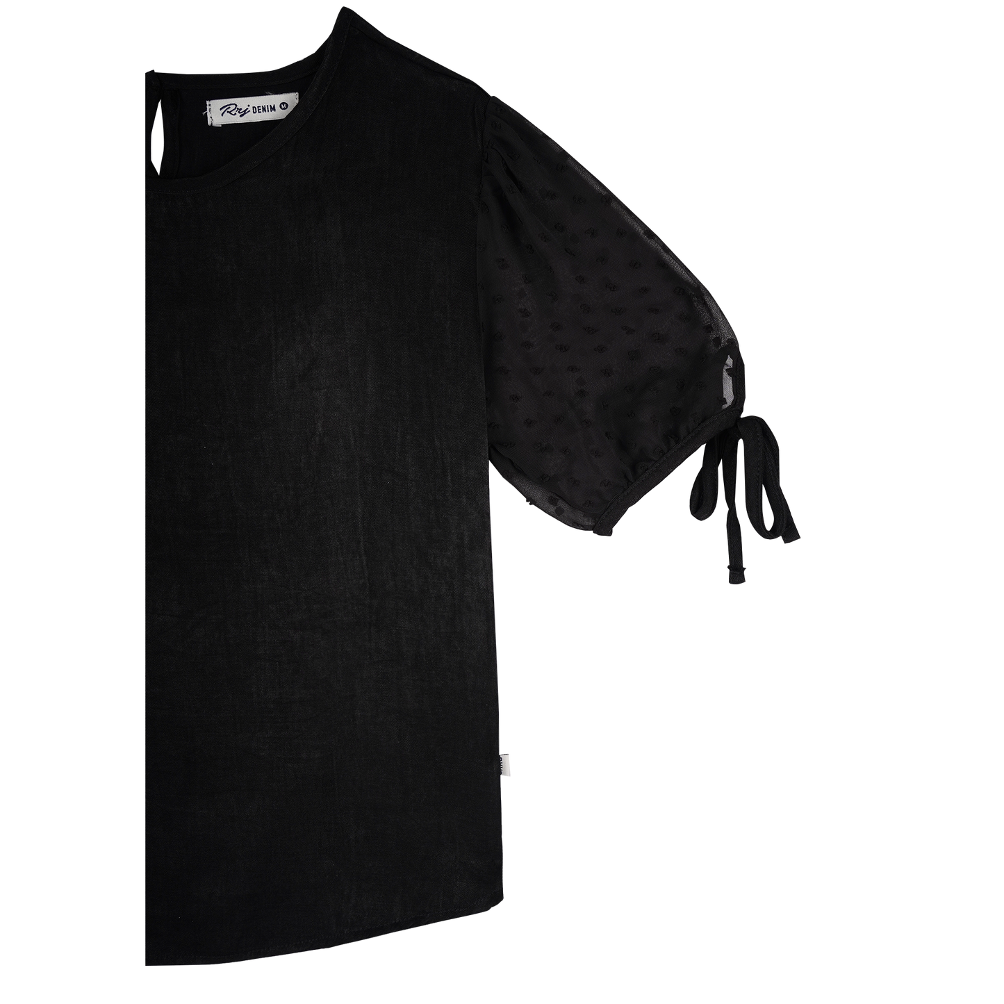 RRJ Ladies Basic Woven Shirt Regular Fitting 173630-U (Black)