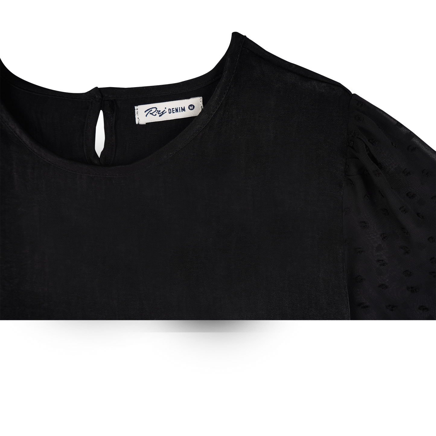 RRJ Ladies Basic Woven Shirt Regular Fitting 173630-U (Black)