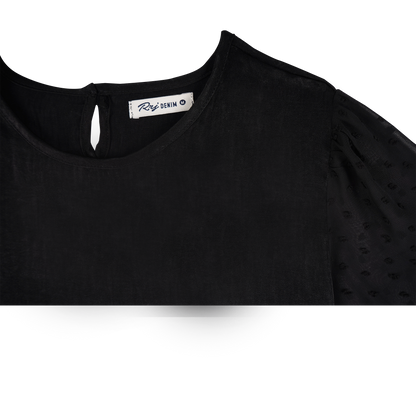 RRJ Ladies Basic Woven Shirt Regular Fitting 173630-U (Black)
