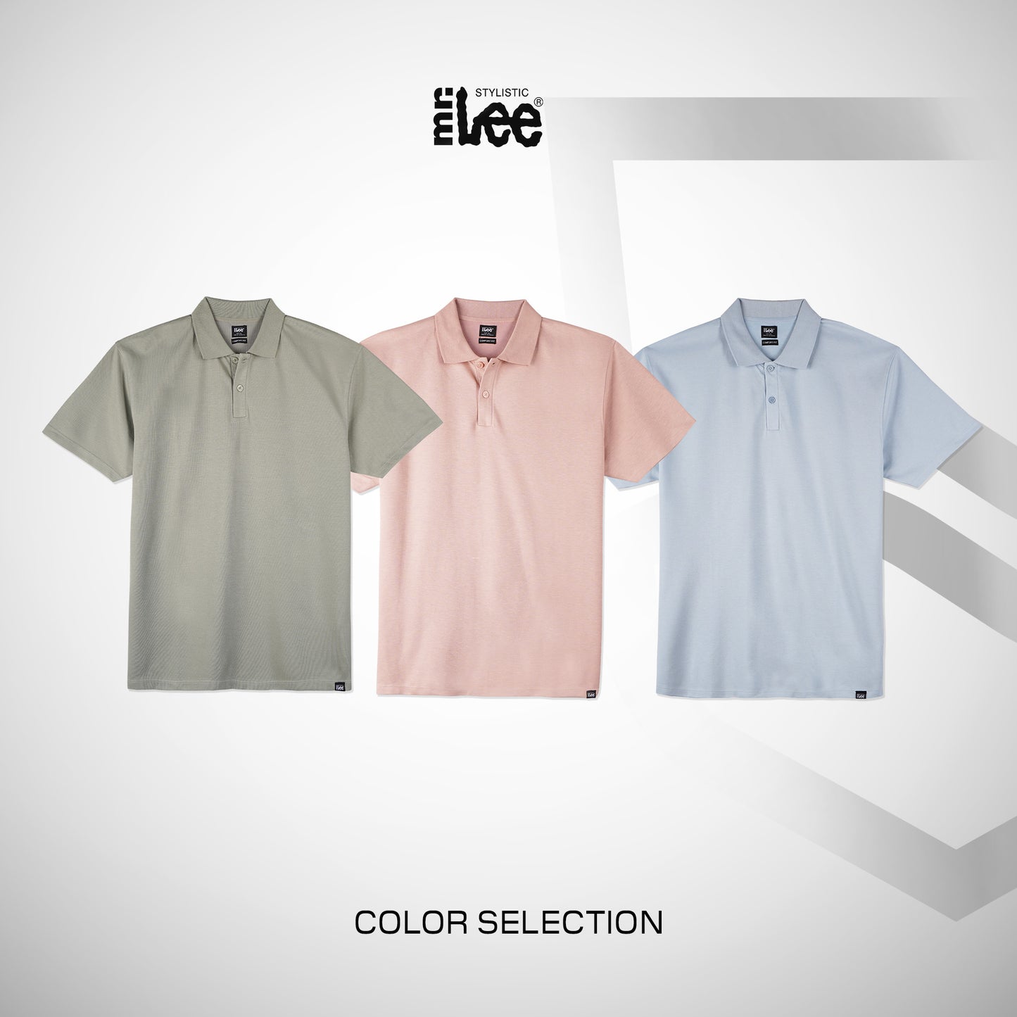 Stylistic Mr. Lee Men's Basic Collared Shirt Comfort Fit 183240 (Light Blue)